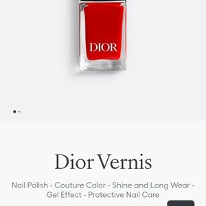 NEW Dior Nail Polish "Red Smile"